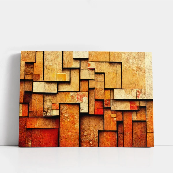 Tablou Abstract Tonalități ale Formei – Canvas Premium Geometric pentru Decor Modern