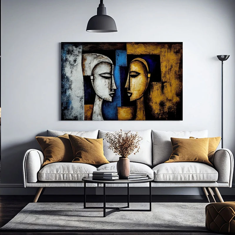 Soarele si Luna - Tablou Abstract