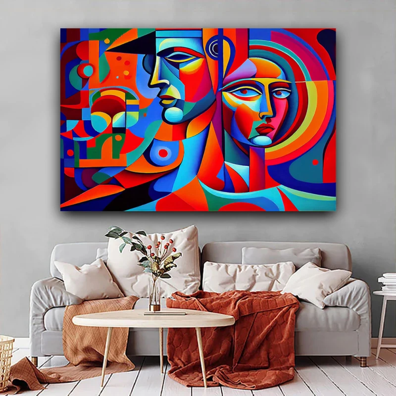 Ea si El - Tablou Abstract