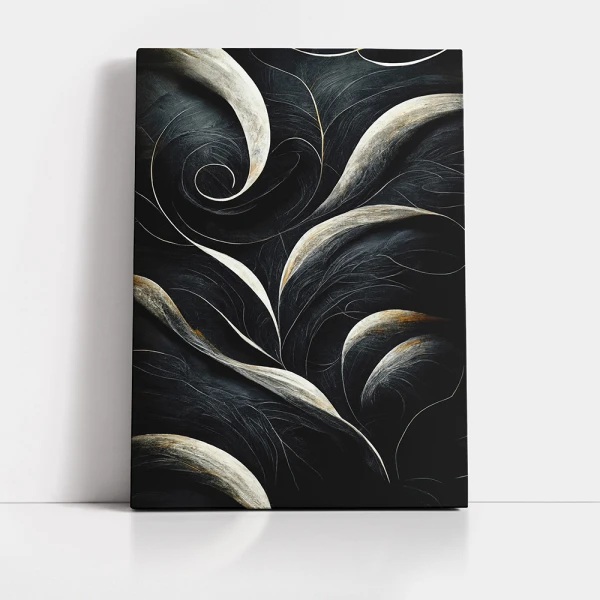 Tablou Abstract Talazuri Învolburate – Canvas Modern pentru Living sau Dormitor