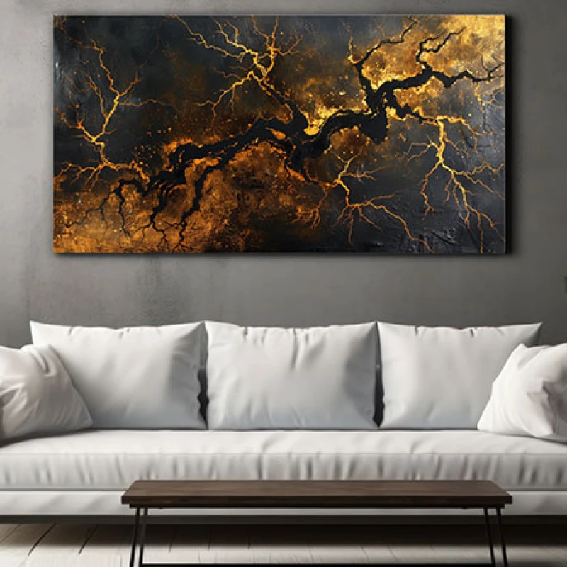 Adâncuri de Furtună - Tablou Abstract