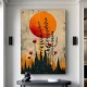 Tablou Abstract Amprenta Amintirii – O Metaforă Cromatică și Eleganta pentru Living Modern Tablou Abstract Amprenta Amintirii – O Metaforă Cromatică și Eleganta pentru Living Modern