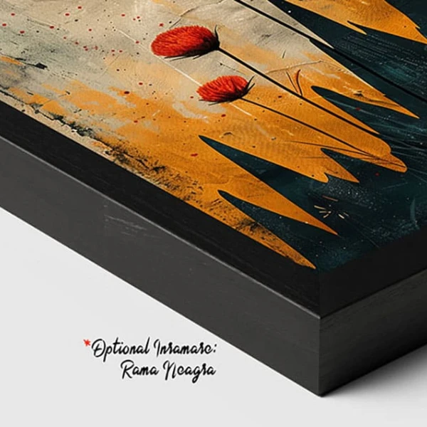 Tablou Abstract Amprenta Amintirii – O Metaforă Cromatică și Eleganta pentru Living Modern