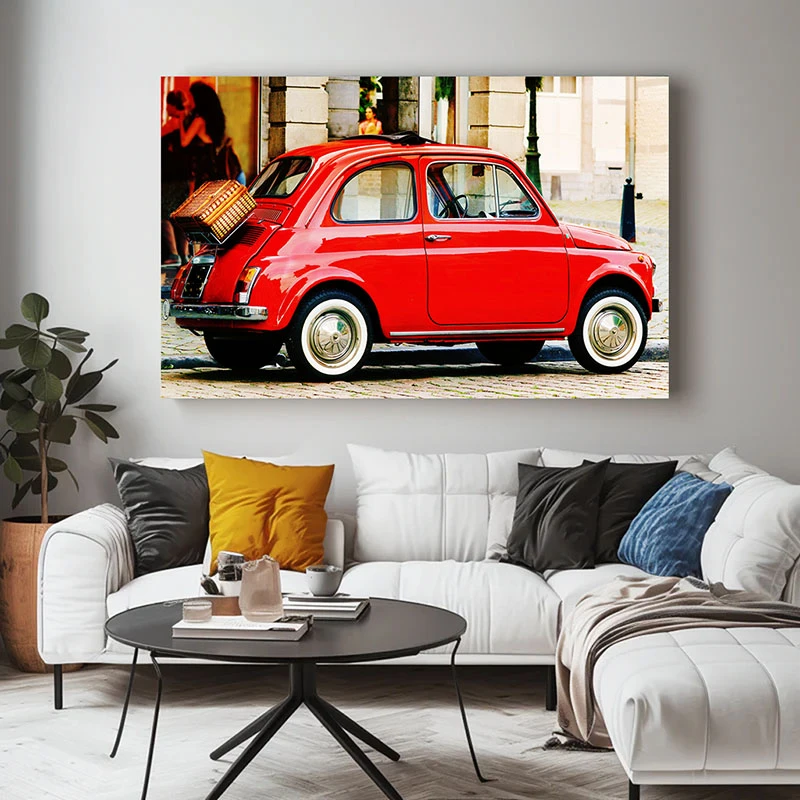 Fiat 500 - Tablou auto moto
