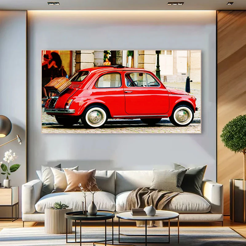 Fiat 500 - Tablou auto moto