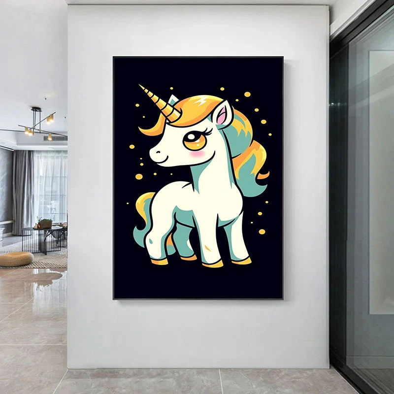 Printul Inorog - Tablou camera copiilor