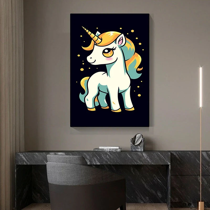 Printul Inorog - Tablou camera copiilor