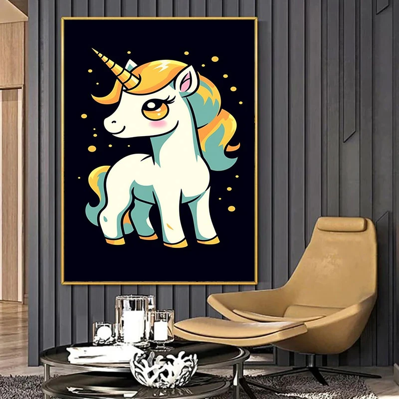 Printul Inorog - Tablou camera copiilor