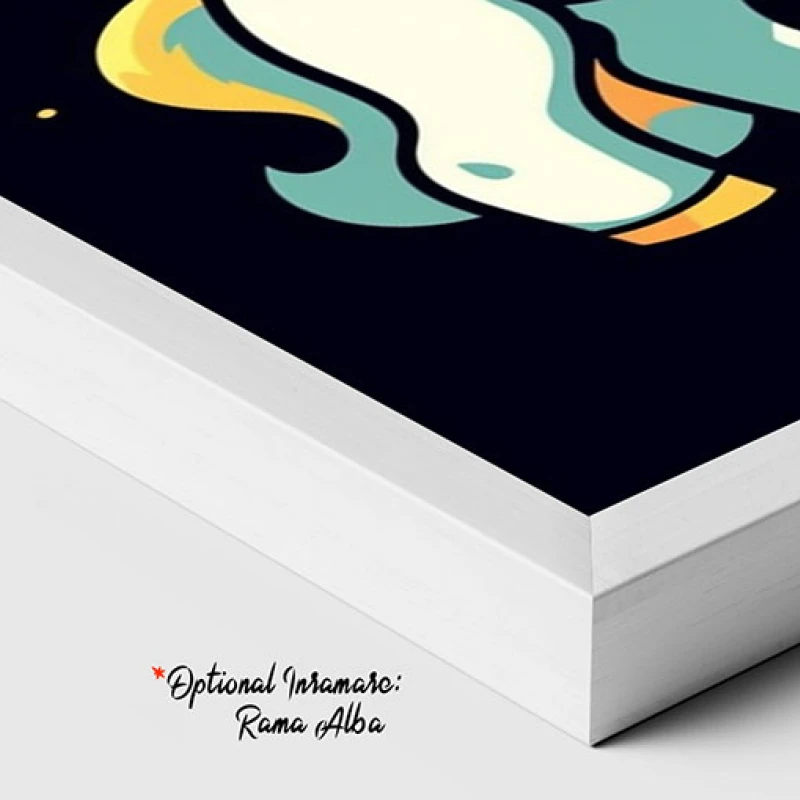 Printul Inorog - Tablou camera copiilor