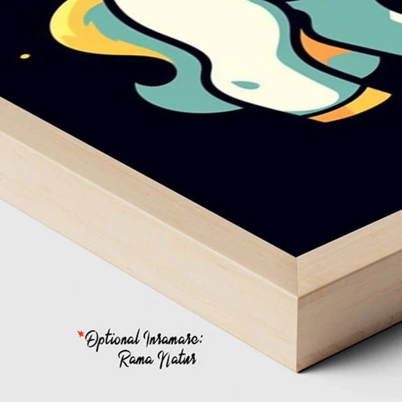 Printul Inorog - Tablou camera copiilor