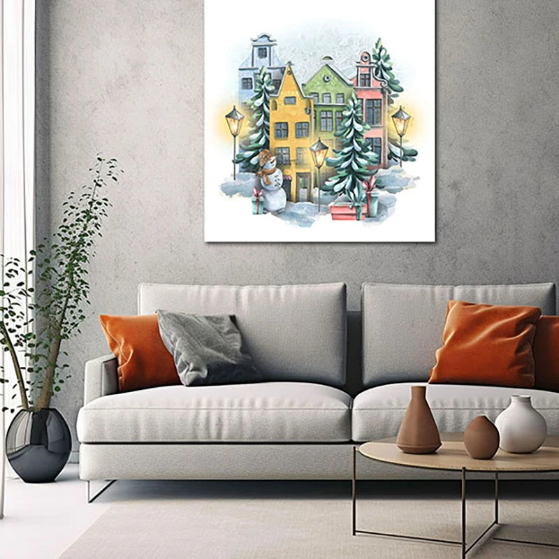 Orasul lui Craciun - Tablou camera copiilor