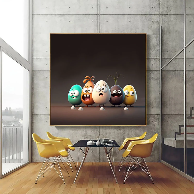 Lumea Dulce a Oualor de Ciocolata - Tablou camera copiilor