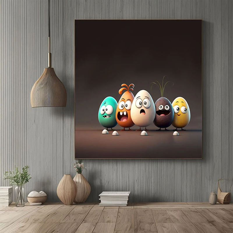 Lumea Dulce a Oualor de Ciocolata - Tablou camera copiilor