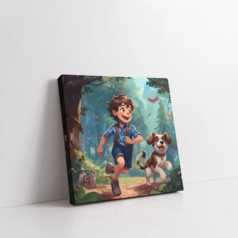 O Aventura Jucausa - Tablou camera copiilor