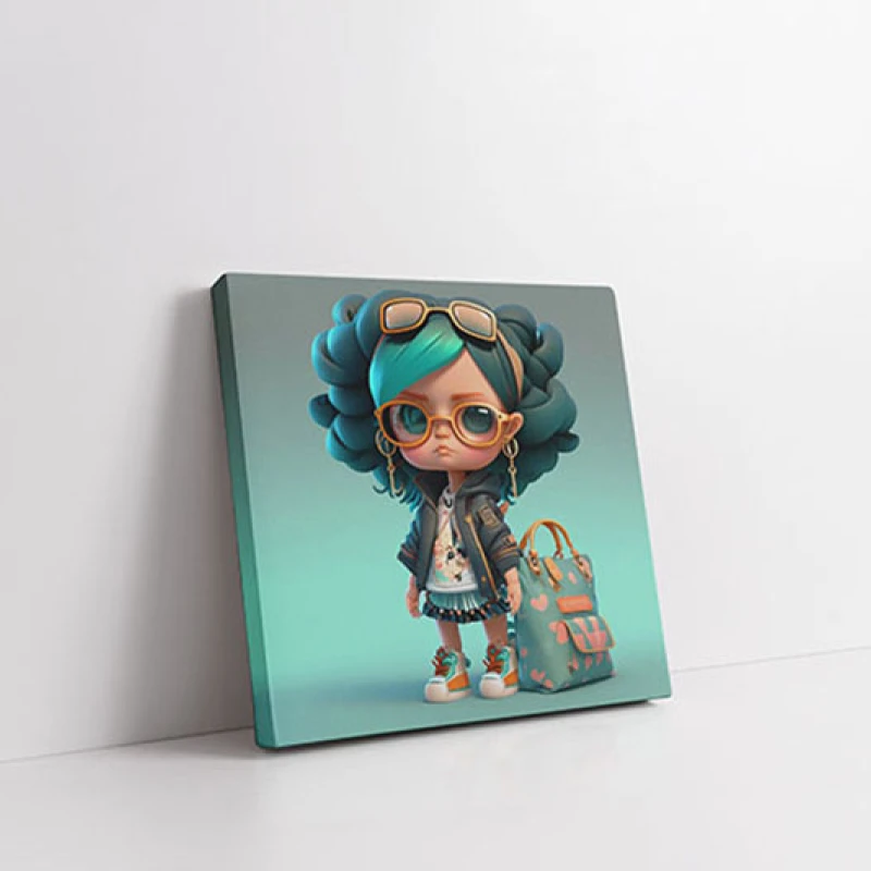 O Zi Plina de Stil - Tablou camera copiilor