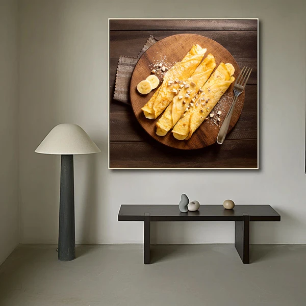 Clatite cu banane - Tablou Food Clatite cu banane - Tablou Food