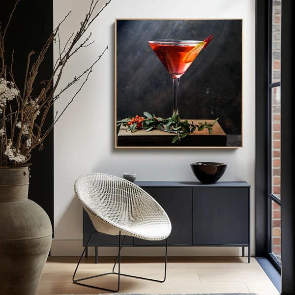 Cocktail Martini rosu - Tablou Drinks