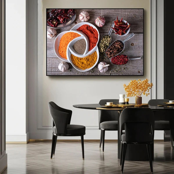 Condimente si ierburi indiene - Tablou Food