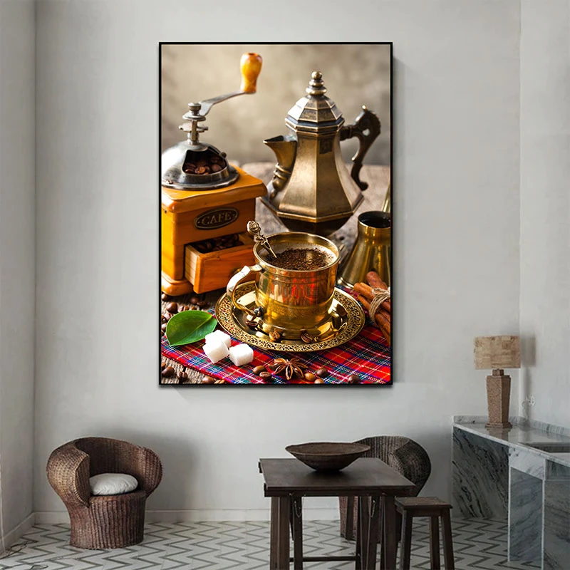 Momente la cafenea - Tablou Cafea