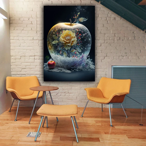 Printesa Florilor sub Cerul de Stele - Tablou Fantasy