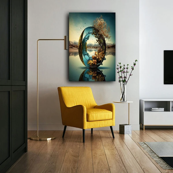 Esenta Florilor in Picatura de Sticlă - Tablou Fantasy