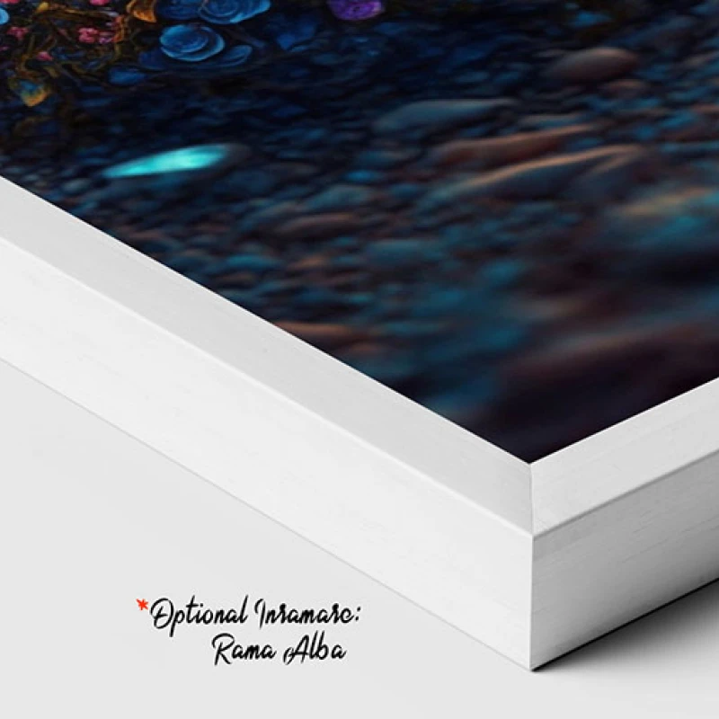 Sublimul Nocturn al Plajei Florilor - Tablou Fantasy