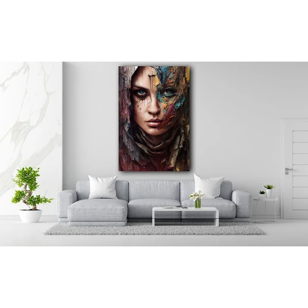 Misterul Privirii Albastre - Tablou Fantasy