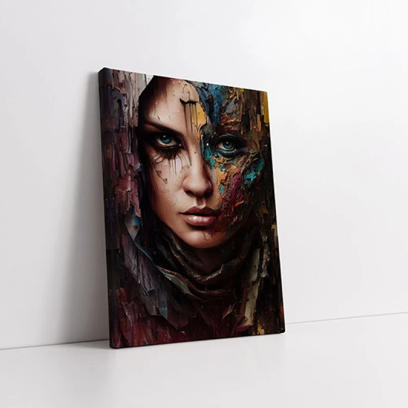 Misterul Privirii Albastre - Tablou Fantasy