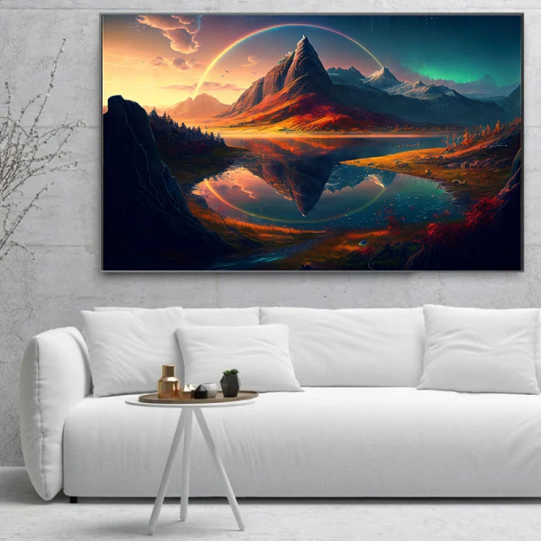 Eminenta Curcubeului - Tablou Fantasy