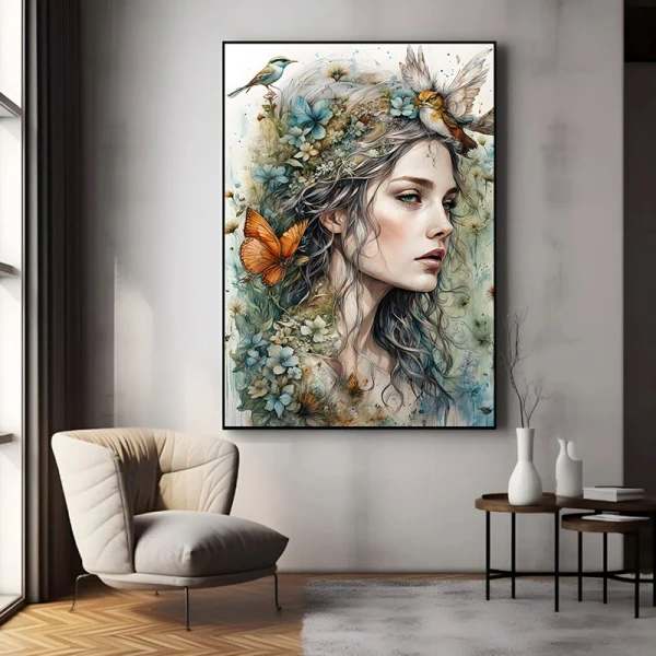 Femeie Mistică - Tablou Fantezie