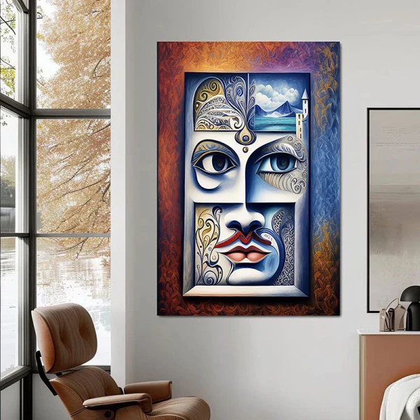 Portret în Contrast - Tablou Fantezie