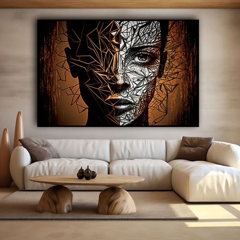 Chip în Unghiuri și Linii - Tablou Fantezie