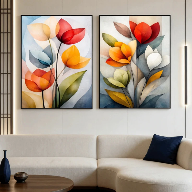 Petale în Lumină - Set 2 Tablouri