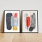 Set 2 Tablouri Înrămate - Două Senzații, tablouri abstracte premium, decor pentru living, dormitor sau hol