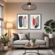 Set 2 Tablouri Înrămate - Două Senzații, tablouri abstracte premium, decor pentru living, dormitor sau hol