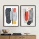 Set 2 Tablouri Înrămate - Două Senzații, tablouri abstracte premium, decor pentru living, dormitor sau hol