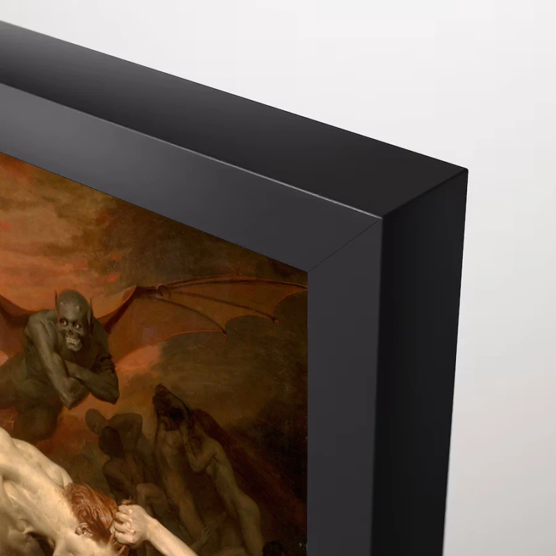 Tablou Bouguereau - Dante și Virgil, tablou reproducere inspirație romantică pentru interior premium