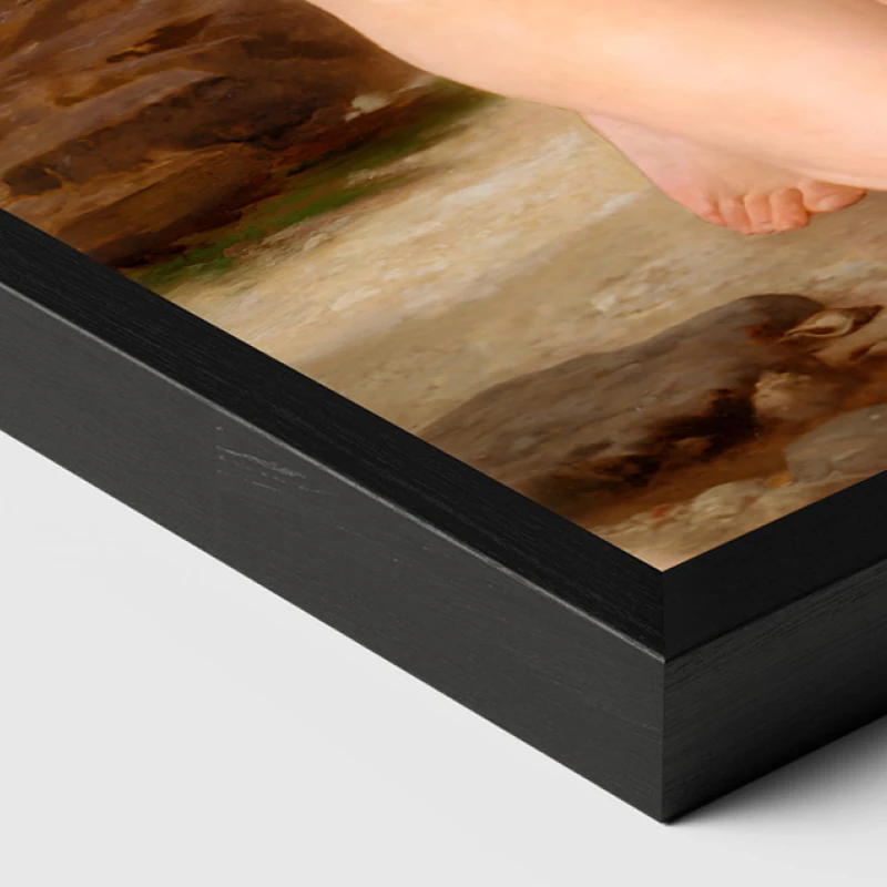 Tablou Bouguereau - Femeie cu scoică, tablou inramat reproducere premium pentru interior sofisticat Tablou Bouguereau - Femeie cu scoică, tablou inramat reproducere premium pentru interior sofisticat