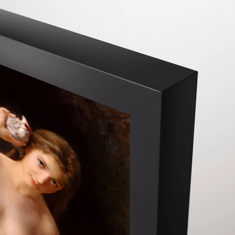 Tablou Bouguereau - Femeie cu scoică, tablou inramat reproducere premium pentru interior sofisticat Tablou Bouguereau - Femeie cu scoică, tablou inramat reproducere premium pentru interior sofisticat