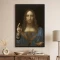 Tablou Leonardo da Vinci - Salvator Mundi, tablou inramat premium inspirat din mari pictori clasici