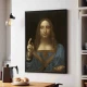 Tablou Leonardo da Vinci - Salvator Mundi, tablou inramat premium inspirat din mari pictori clasici Tablou Leonardo da Vinci - Salvator Mundi, tablou inramat premium inspirat din mari pictori clasici