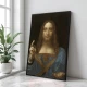 Tablou Leonardo da Vinci - Salvator Mundi, tablou inramat premium inspirat din mari pictori clasici Tablou Leonardo da Vinci - Salvator Mundi, tablou inramat premium inspirat din mari pictori clasici