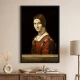 Tablou Leonardo da Vinci - Frumoasa Ferronnière, tablou inramat din capodopere clasice celebre Tablou Leonardo da Vinci - Frumoasa Ferronnière, tablou inramat din capodopere clasice celebre