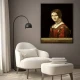 Tablou Leonardo da Vinci - Frumoasa Ferronnière, tablou inramat din capodopere clasice celebre Tablou Leonardo da Vinci - Frumoasa Ferronnière, tablou inramat din capodopere clasice celebre