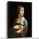 Tablou Leonardo da Vinci - Doamna cu Hermină, tablou inramat inspirat din arta clasică europeană