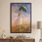 Tablou Monet - Femeie cu umbrelă, tablou înrămat decor artistic premium pentru living și dining contemporan