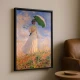 Tablou Monet - Femeie cu umbrelă, tablou înrămat decor artistic premium pentru living și dining contemporan