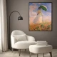 Tablou Monet - Femeie cu umbrelă, tablou înrămat decor artistic premium pentru living și dining contemporan