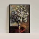 Tablou Monet - Asteri, tablou cu flori înrămat pentru spații contemporane sofisticate Tablou Monet - Asteri, tablou cu flori înrămat pentru spații contemporane sofisticate