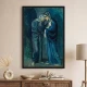 Tablou Pablo Picasso - Cele două surori, tablou reproducere de înaltă calitate, rama neagra Tablou Pablo Picasso - Cele două surori, tablou reproducere de înaltă calitate, rama neagra